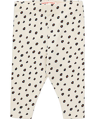 Tiny Cottons Pantaloni Lunghi Baby - Animal Print - Sandstone e Chestnut - 100% Cotone Pantaloni Lunghi