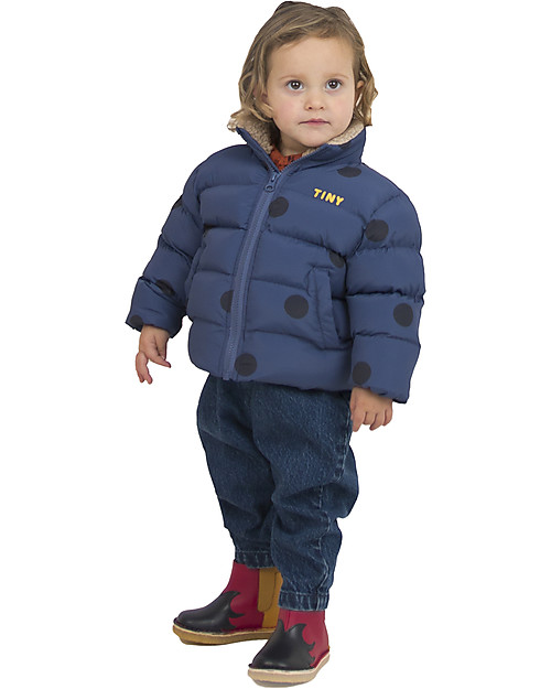 Tiny Cottons Piumino Imbottito - Blu Chiaro/Navy - Antivento e Impermeabile! Piumini