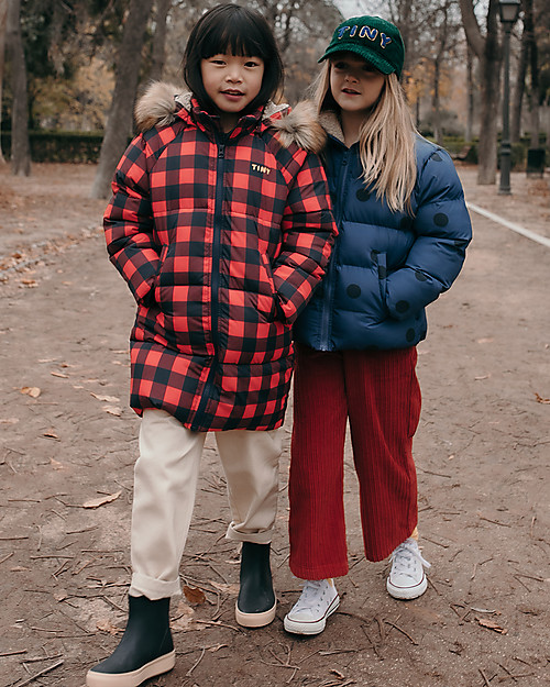 Tiny Cottons Piumino Imbottito - Blu Chiaro/Navy - Antivento e Impermeabile! Piumini