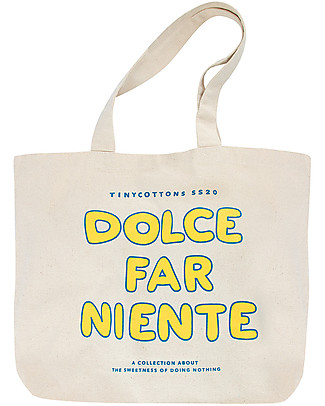 Tiny Cottons Shopper Dolce Far Niente, Vaniglia/Giallo Borse Shopper