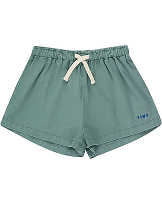 Tiny Cottons Shorts con Coulisse - Verde Acqua - 100% Cotone Pantaloni Corti