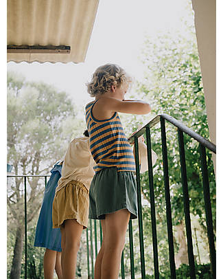 Tiny Cottons Shorts con Coulisse - Verde Acqua - 100% Cotone Pantaloni Corti