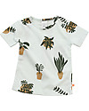 Tiny Cottons T-Shirt Botanical, Azzurro Chiaro - 100% Cotone Pima T-shirt