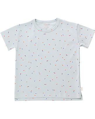 Tiny Cottons T-shirt Sticks Multicolor - Grigio Chiaro - Cotone Pima Top