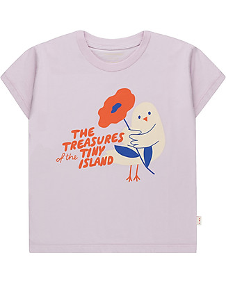 Tiny Cottons T-shirt Tiny Treasures - Lilla Pastello - 100% Cotone Bio T-shirt
