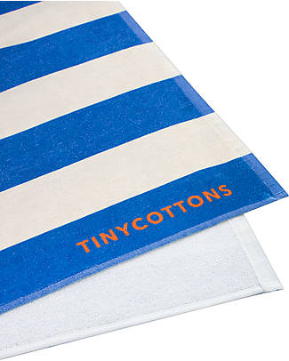 Tiny Cottons Telo Asciugamano Mare - Paraiso - Crema Blu Lapislazzuli Accappatoi e Asciugamani