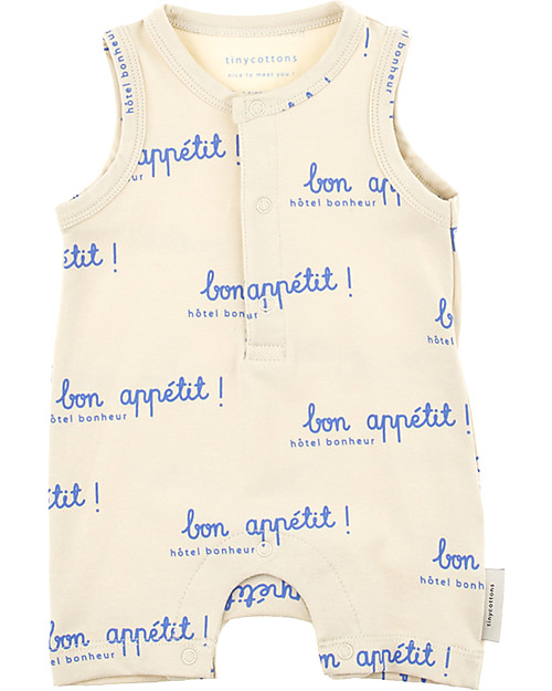 Tiny Cottons Tutina Senza maniche Bon Appétit Cotone Pima unisex