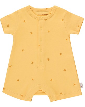 Tiny Cottons Tutina Stelle Marine - Giallo/Miele - Cotone Pima Tutine Corte