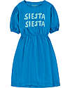Tiny Cottons Vestito Maniche Corte Siesta - Blu Lapislazzuli - Cotone Bio GOTS Vestiti_