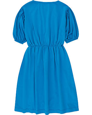 Tiny Cottons Vestito Maniche Corte Siesta - Blu Lapislazzuli - Cotone Bio GOTS Vestiti_