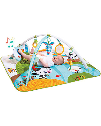 Tiny Love Palestrina di Attività Gymini Kick&Play - Tiny Farm - con Cuscinetto Touch Pad Palestrine
