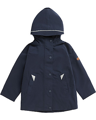 Toastie Kids Giacca Impermeabile con Rivestimento in Cotone - Navy - Tessuto Reciclato Giacche