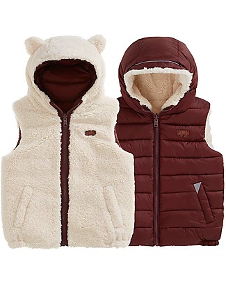 Toastie Kids Gilet Reversibile in Sherpa - Conker&Biscuit Sherpa - Ecofriendly e Super Tenero Cappotti