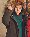 Toastie Kids Parka North Star - Oliva - Waterproof e Imbottito in Piuma Sorona Eco-Friendly Cappotti