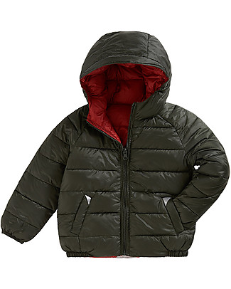 Toastie Kids Piumino Reversibile 4 Stagioni - Cachi/Rosso - Piuma Sorona Eco-Friendly Cappotti
