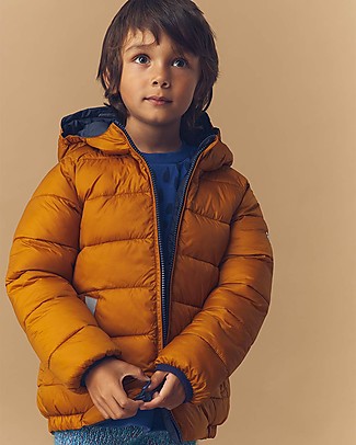Toastie Kids Piumino Reversibile 4 Stagioni - Honey&Ink Navy - Piuma Sorona Eco-Friendly Cappotti
