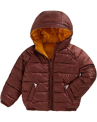 Toastie Kids Piumino Reversibile 4 Stagioni - Ocra/Castagno - Piuma Sorona Eco-Friendly Cappotti