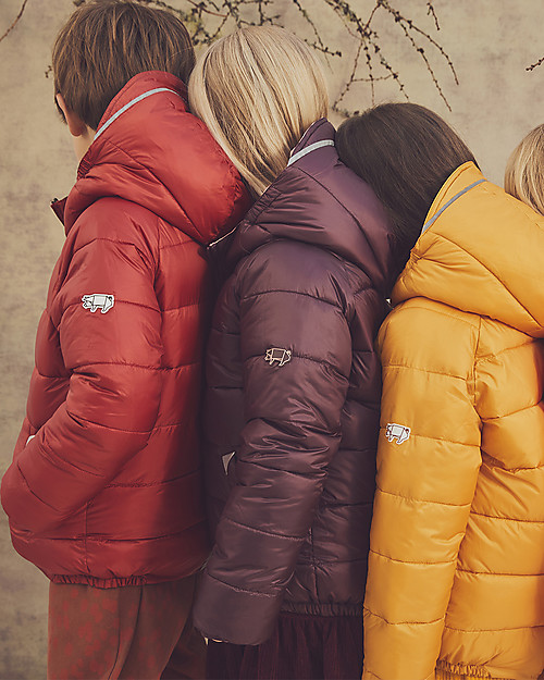 Toastie Kids Piumino Reversibile 4 Stagioni - Ocra/Castagno - Piuma Sorona Eco-Friendly Piumini