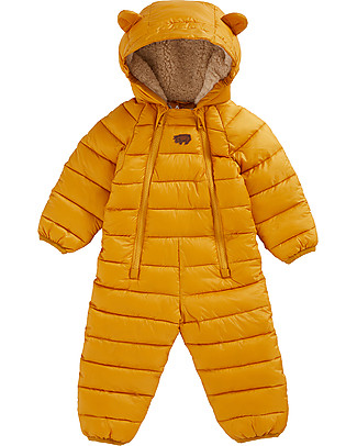 Toastie Kids Tutina Trapuntata - Ocra - Imbottita in Piuma Sorona Eco-Friendly Tutine Lunghe Senza Piedi