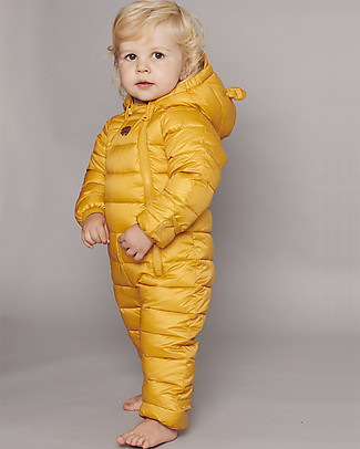 Toastie Kids Tutina Trapuntata - Ocra - Imbottita in Piuma Sorona Eco-Friendly Tutine Lunghe Senza Piedi