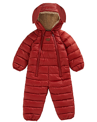 Toastie Kids Tutina Trapuntata - Rossa - Imbottita in Piuma Sorona Eco-Friendly Tutine Lunghe Senza Piedi