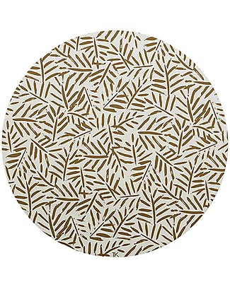 Toddlekind Clean Wean Mats - Tappeto Multiuso - Foglie - Castello di Sabbia - 105 cm - Atossico e Sicuro! Tappeti Arredo