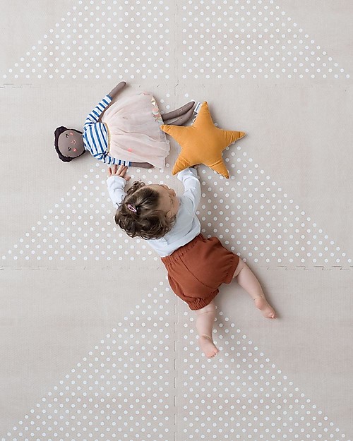 Toddlekind Prettier Playmats - Tappeto Gioco - Earth Beige - 120x180 cm Tappeti Puzzle