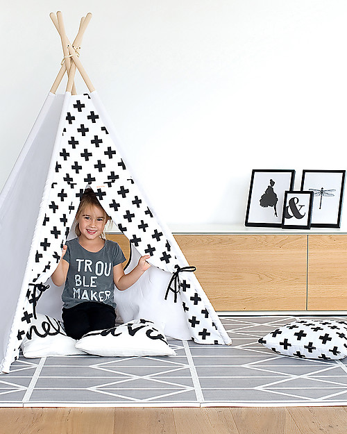 Toddlekind Prettier Playmats - Tappeto Gioco - Nordic Grigio - 120x180 cm Tappeti Puzzle