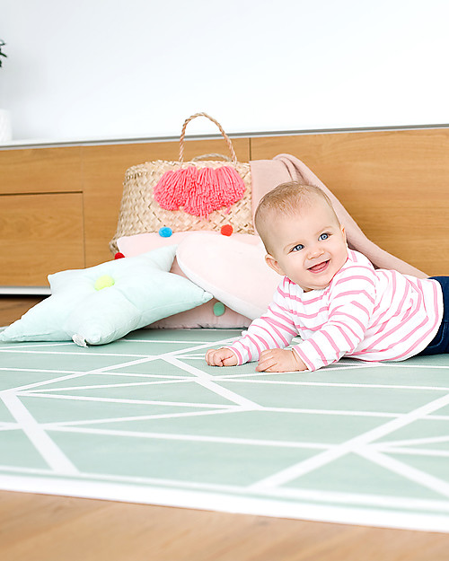 Toddlekind Prettier Playmats - Tappeto Gioco - Nordic Neo Matcha - 120x180  cm unisex (bambini)