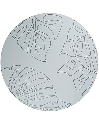 Toddlekind Splat Mats - Tappeto Impermeabile Multiuso - Giungla - Grigio - 105 cm - Perfetto Sotto al Seggiolone! Tappeti per Seggiolone
