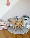 Toddlekind Splat Mats - Tappeto Impermeabile Multiuso - Righe - Grigio - 105 cm - Perfetto Sotto al Seggiolone! Tappeti per Seggiolone