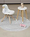 Toddlekind Splat Mats - Tappeto Impermeabile Multiuso - Righe - Grigio - 105 cm - Perfetto Sotto al Seggiolone! Tappeti per Seggiolone