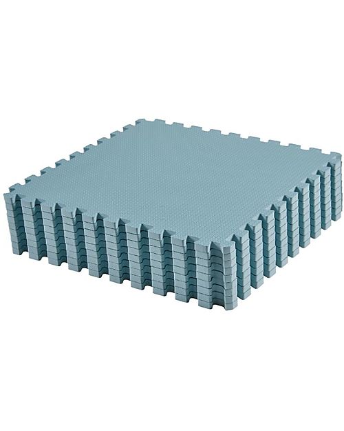 Toddlekind Tappeto Gioco - Collezione Classic - Mineral/Blu - 131x131 cm - Include 9 Riquadri! Tappeti Puzzle