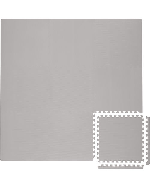 Toddlekind Tappeto Gioco - Collezione Classic - Stone/Grigio - 131x131 cm -  Include 9 Riquadri! unisex (bambini)