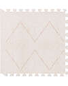 Toddlekind Tappeto Gioco - Collezione Tulum - Bone - 120x180 cm - Include 6 Riquadri! Tappeti Puzzle