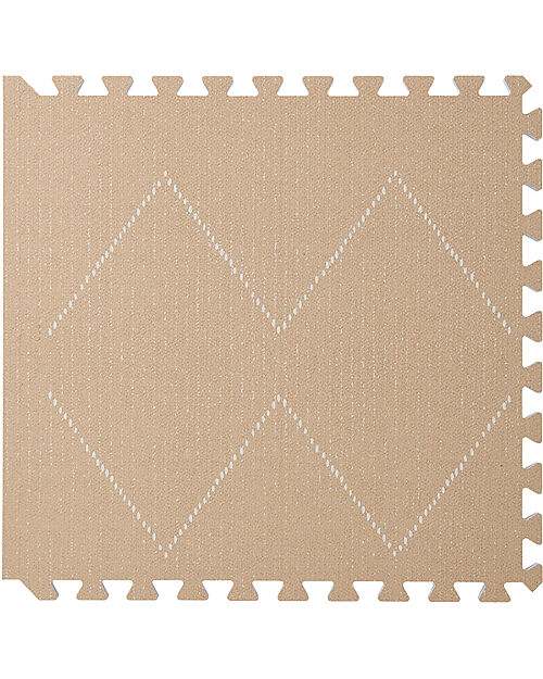 Toddlekind Tappeto Gioco - Collezione Tulum - Sandstone - 120x180 cm - Include 6 Riquadri! Tappeti Puzzle