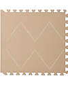 Toddlekind Tappeto Gioco - Collezione Tulum - Sandstone - 120x180 cm - Include 6 Riquadri! Tappeti Puzzle