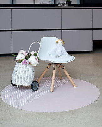Toddlekind Tappeto Multiuso Lavabile per Seggiolone - Spotted Clay - 150 cm Tappeti
