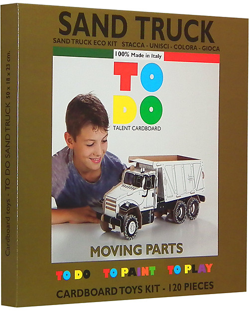 ToDo Gioco da Costruire in Cartone Livello Student, Camion 117 pezzi - Ecologia e divertimento! Giochi Creativi