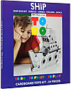 ToDo Gioco da Costruire in Cartone Livello Would-Be, Nave 54 pezzi - Ecologia e divertimento! Giochi Creativi