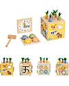 Tooky Toy Cubo Multiattività in Legno - 27 Pezzi - 14,5 cm - 18m+ Giochi Sensoriali_