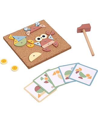Tooky Toy Educational Game - Tap Tap - Over 20 Modular Shapes! - 4+ Years STEM toys