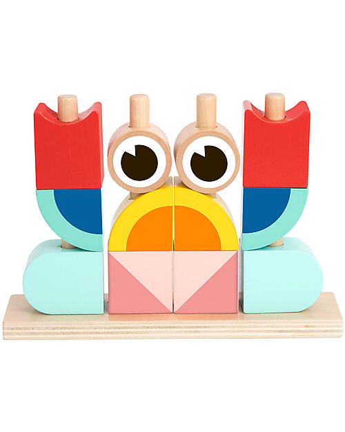 Tooky Toy Gioco a Incastro in Legno - Animali - 18 Pezzi - 24m+ Incastri in Legno