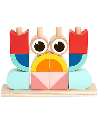 Tooky Toy Gioco a Incastro in Legno - Animali - 18 Pezzi - 24m+ Incastri in Legno