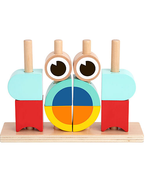 Tooky Toy Gioco a Incastro in Legno - Animali - 18 Pezzi - 24m+ Incastri in Legno