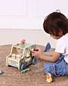 Tooky Toy Gioco a Incastro in Legno - Jeep con Animali - 26 x 16,3 x 17,7 cm - A Partire Dai 18 Mesi Incastri in Legno