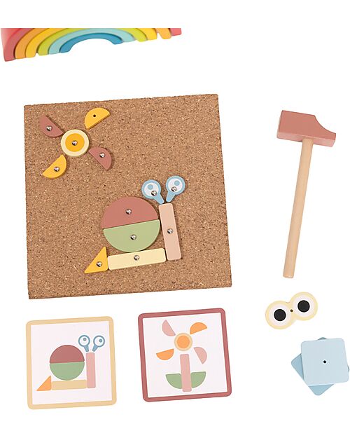 Tooky Toy Gioco Educativo - Tap Tap - Oltre 20 Forme Componibili! - 4+ Anni Giochi STEM