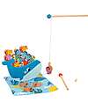 Tooky Toy Gioco in Legno Multifunzione - Pesca Facilitata con Magnete - 25 Pezzi - 21,8 x 22 x 4,5 cm - 3+ Anni Giochi Magnetici