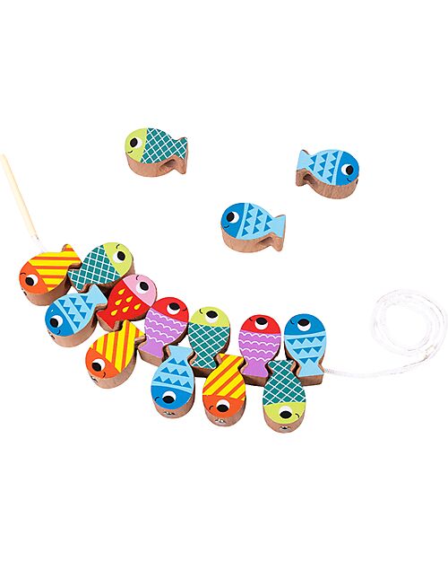 Tooky Toy Gioco in Legno Multifunzione - Pesca Facilitata con Magnete - 25 Pezzi - 21,8 x 22 x 4,5 cm - 3+ Anni Giochi Magnetici