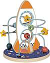 Tooky Toy Labirinto con Perline in Legno - Razzo - 16 x 16 x 18,7 cm - A Partire Dai 12 Mesi Giochi per Neonati_